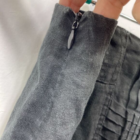 Animale Linen Asymmetrical Midi Skirt Size 12 - Picture 6 of 7